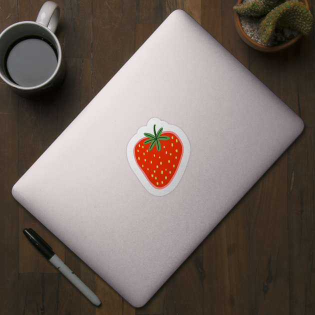 Strawberry illustration by bigmomentsdesign